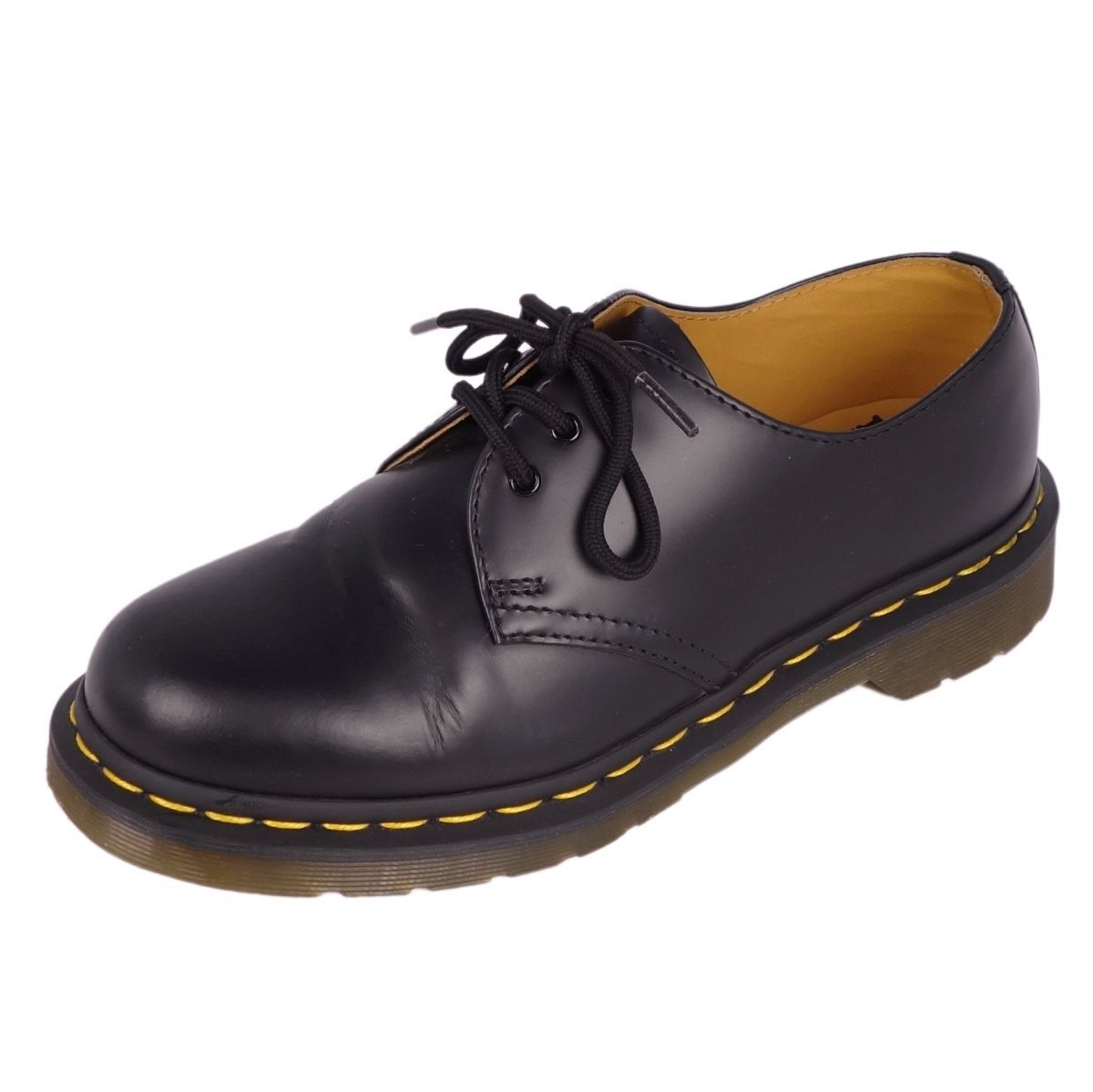 美品 ドクターマーチン Dr.Martens レザーシューズ ダービーシューズ 10085 3ホール スムースレザー シューズ メンズ UK6(25cm相当) ブラック