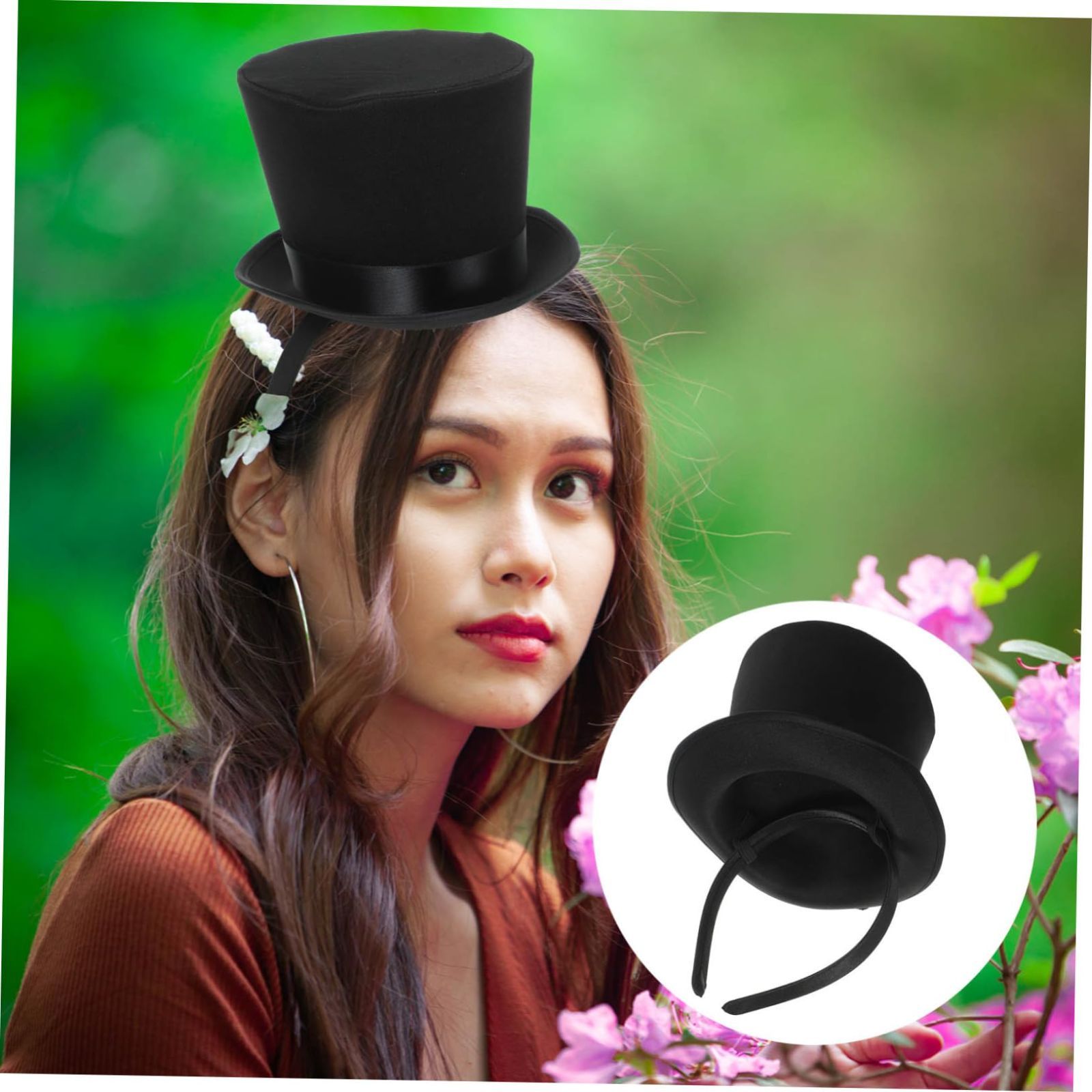 【人気商品】TENDYCOCO ミニシルクハットヘッドドレス ファシネーターキャップ ティーパーティーの帽子 お茶会の帽子 女性の魅力的な帽子 ティーパーティーの魅力者 ミニトップキャップ 20 年代 50 年代