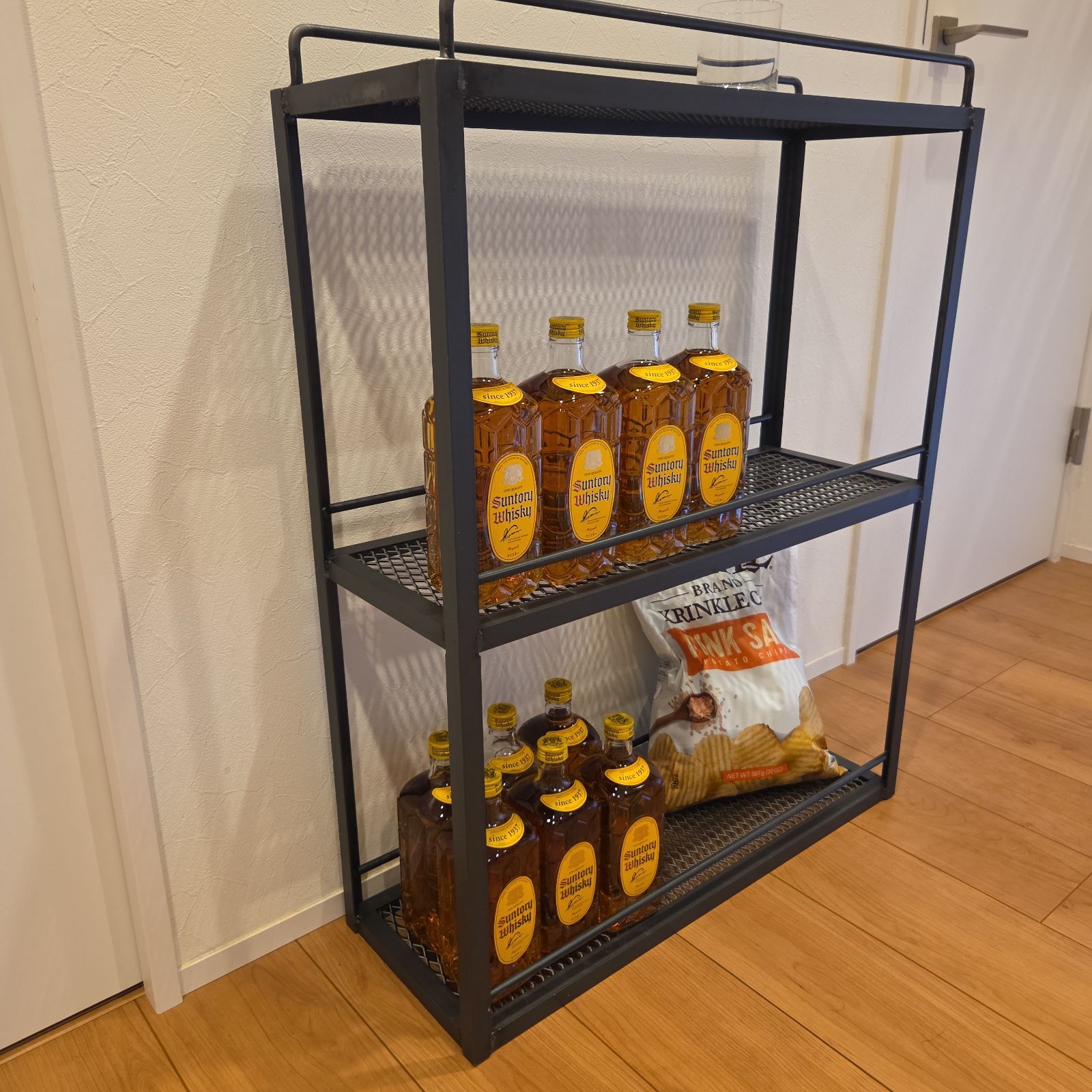 ウイスキーラック　ウイスキー棚　アイアンラック　スチールラック　多肉　ラック　棚 アイアンラック メタルラック ディスプレイラック ディスプレイ