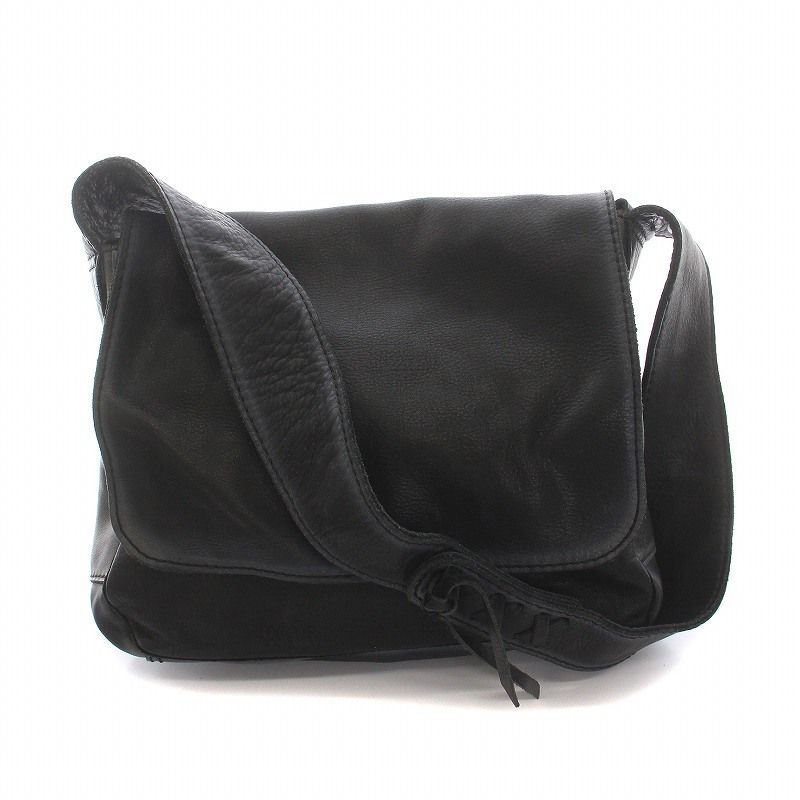 PORTER ポーター ブラックレザー ショルダーバッグ 吉田カバン PORTER