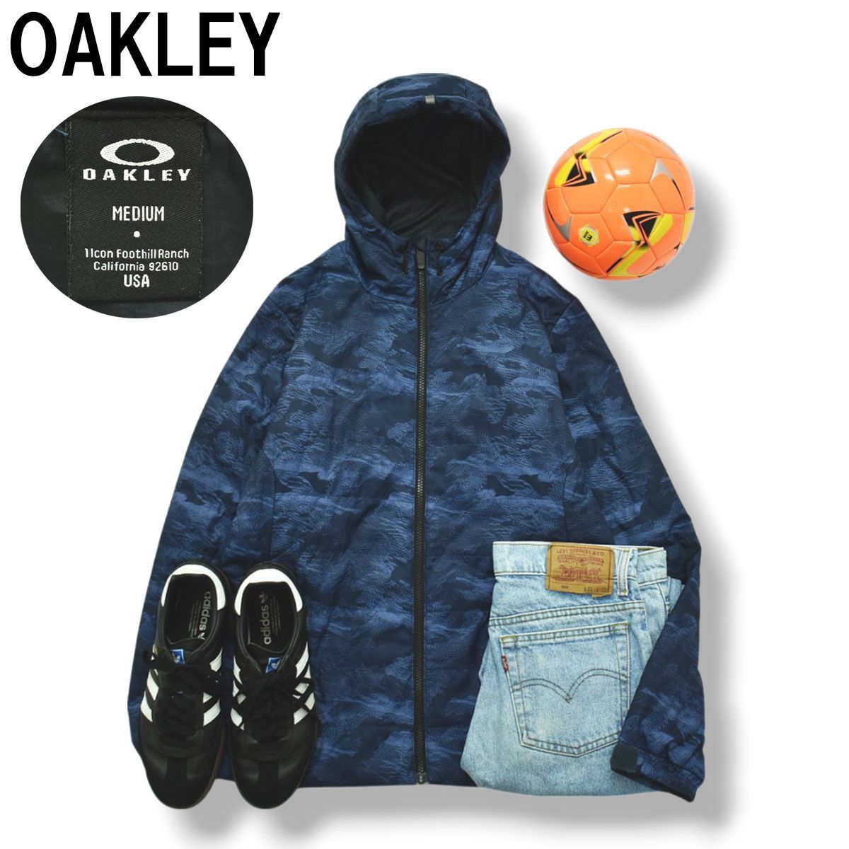 オークリー OAKLEY フーデット ウィンド ジャケット ジャンパー ジップ 