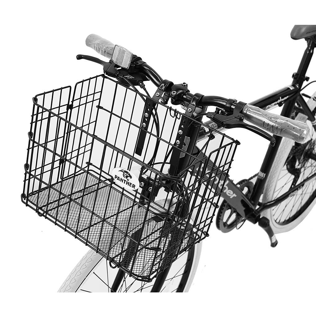 【特価セール】自転車折畳みカゴ フォールディングバスケット ATHENA専用籠 (パンサー) 折りたたみ自転車・ミニベロ対応折りたたみ式前カゴ PANTHER