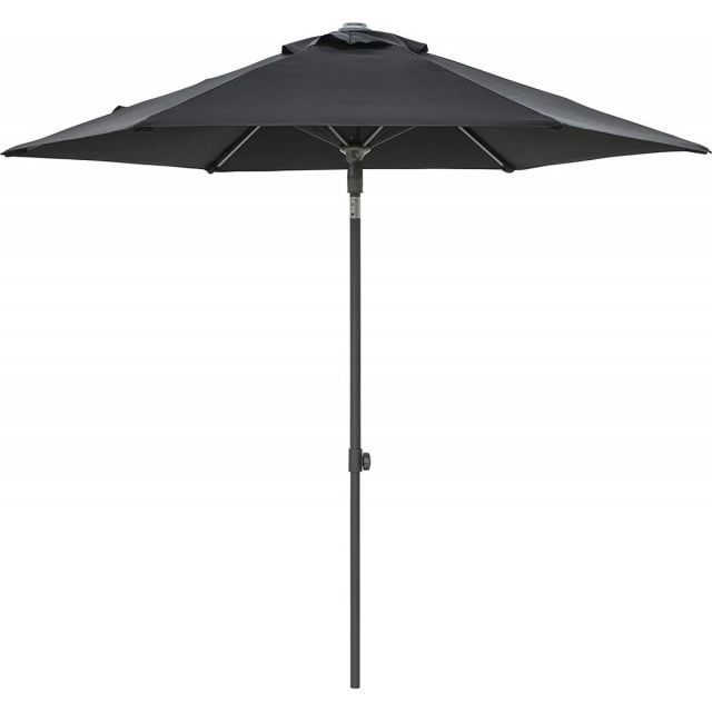 タカショー Takasho パラソル EGプッシュパラソル 2.5ｍ ブラック SHR-A25B ガーデン パラソル 日よけ UVカット 撥水 折りたたみ 庭 簡単開閉