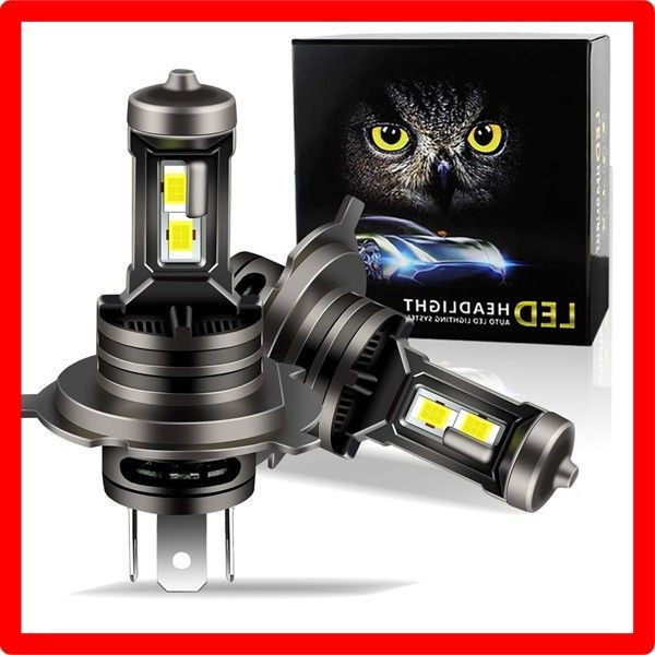送料無料Model:H4 Aunvista 車用ヘッドライト 爆光 Hi/Lo切り替 冷却ファン内蔵 h4 車検対応 車用LEDバルブ 6500Kホワイト 9V-24V 高輝度 24連LEDチップ IP68超強防水性能 瞬間起動 光軸調整フリー 1：1ミニ