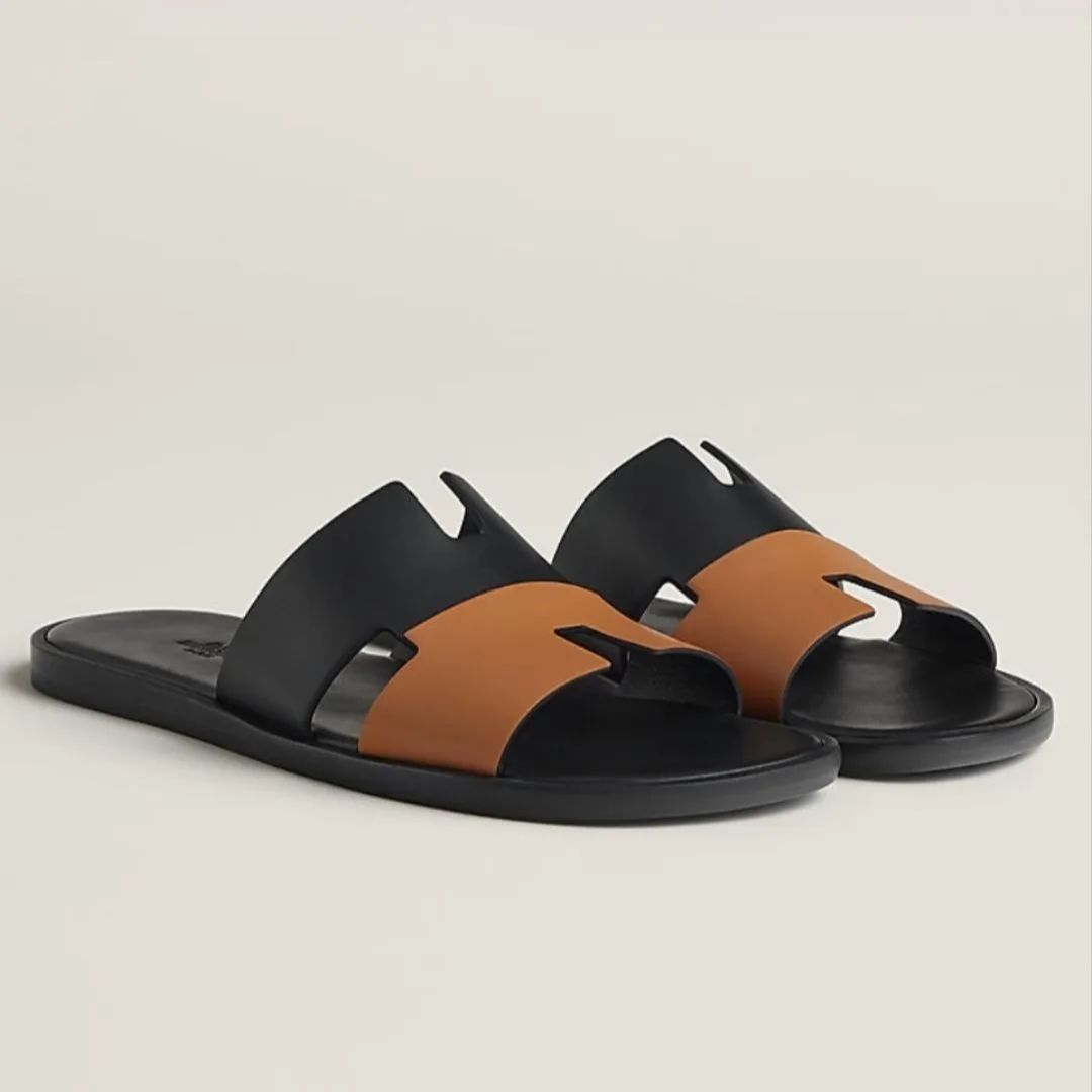HERMES エルメス メンズサンダル 《イズミール》ツートンカラー
