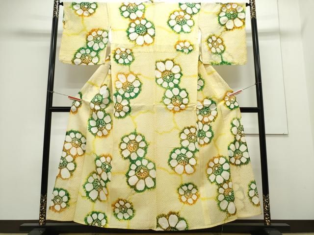 価格比較でお得にお買物。 平和屋着物∴夏物 浴衣 有松鳴海絞り 舞花文 綿 CAAY4614ng 全国配信早速 送料無料！