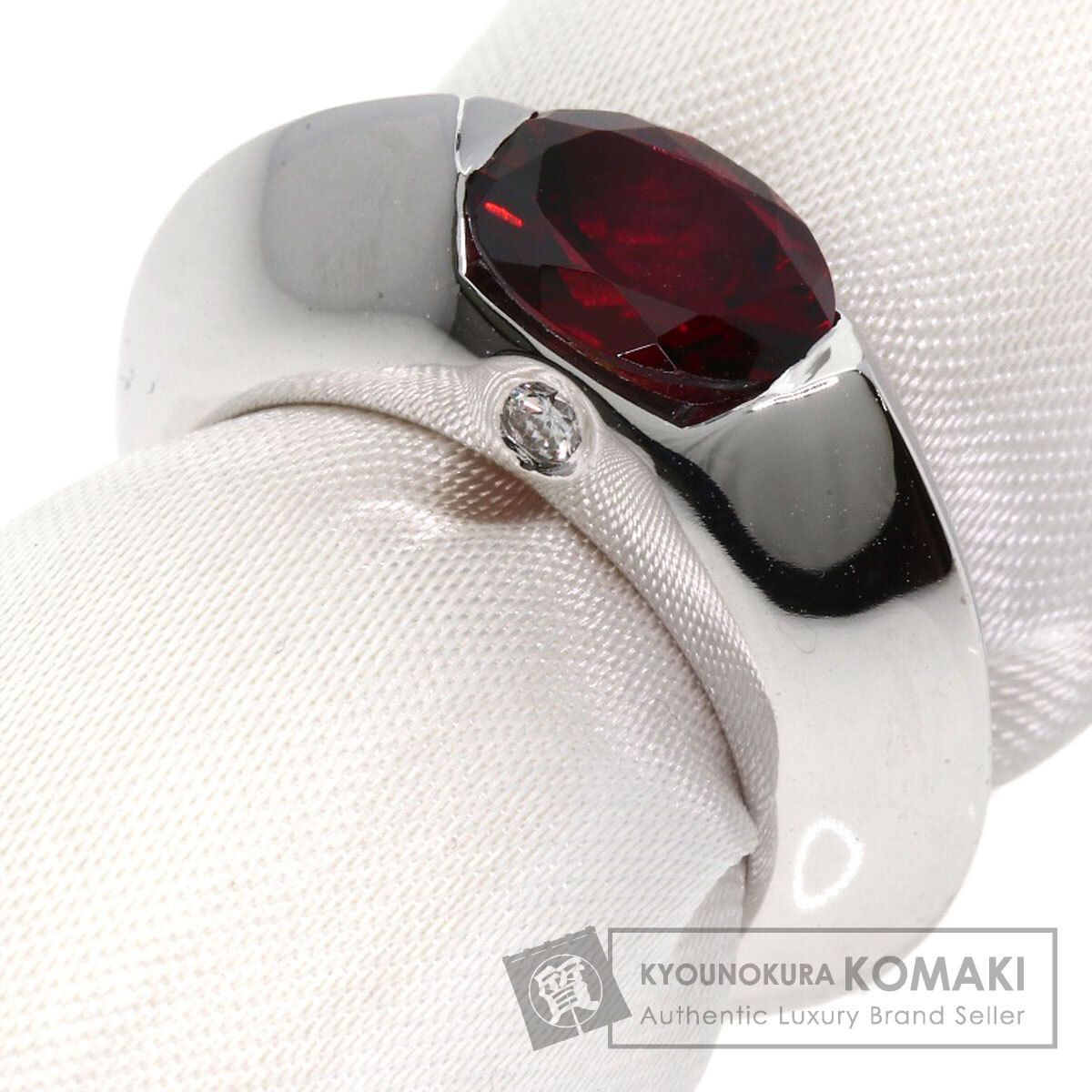 PIAGET ピアジェ オーラリング ガーネット ダイヤモンド 50 リング 指輪 K18WG レディース
