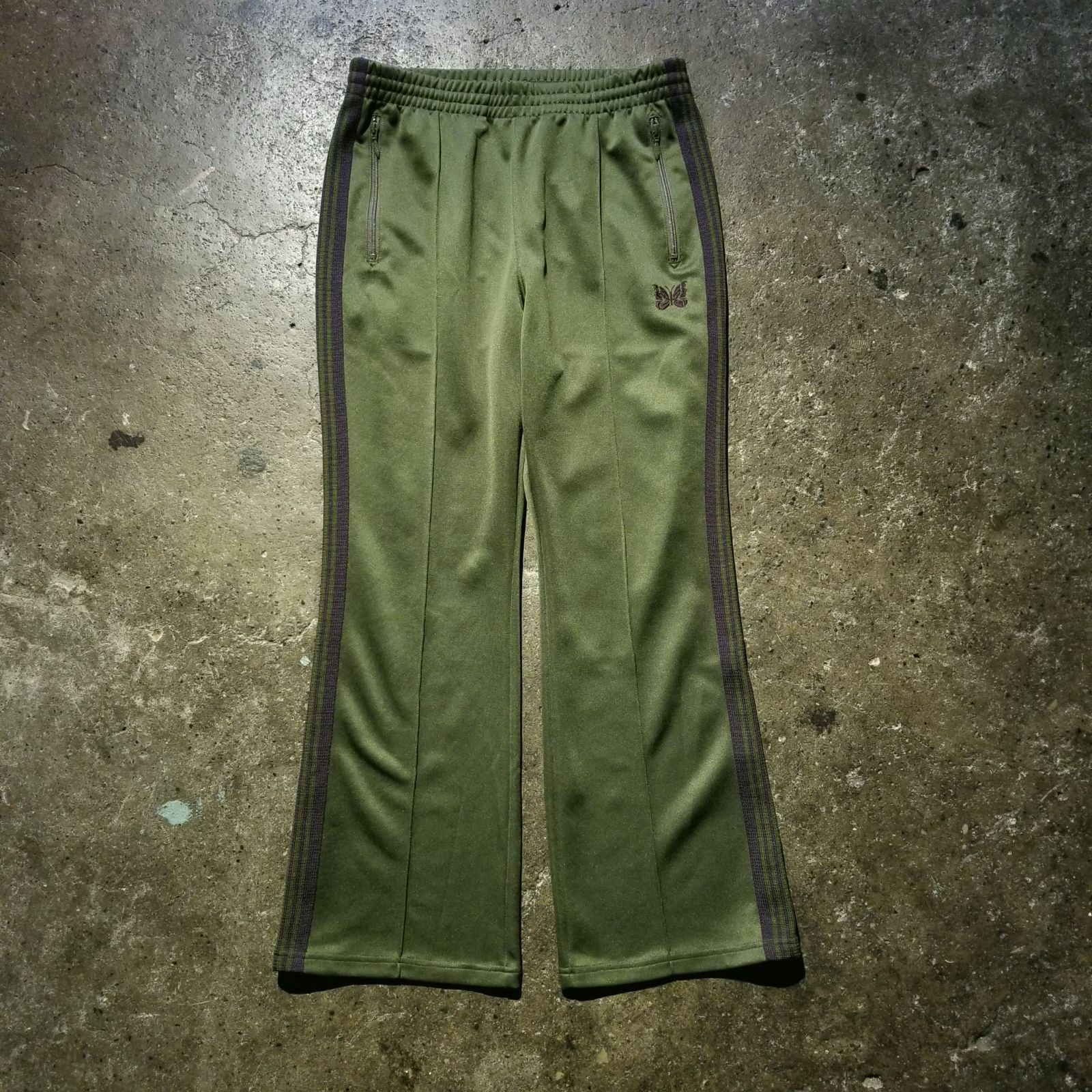 ニードルズ ブーツカット トラックパンツ OT230 24SS Needles 24ss Boot-Cut Track Pant - Poly Smooth M ニードルズ ブーツ