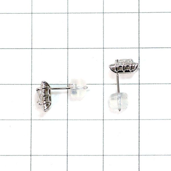 新品 Pt950/ Pt900 クリスカット ダイヤモンド ピアス 0.433ct G VS2 