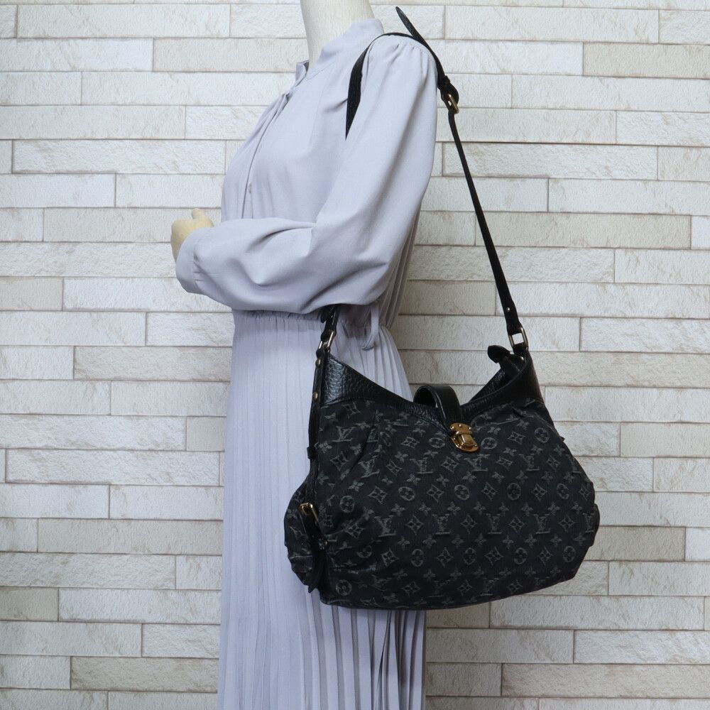 ルイヴィトン スライトリーXS モノグラムデニム ショルダーバッグ  