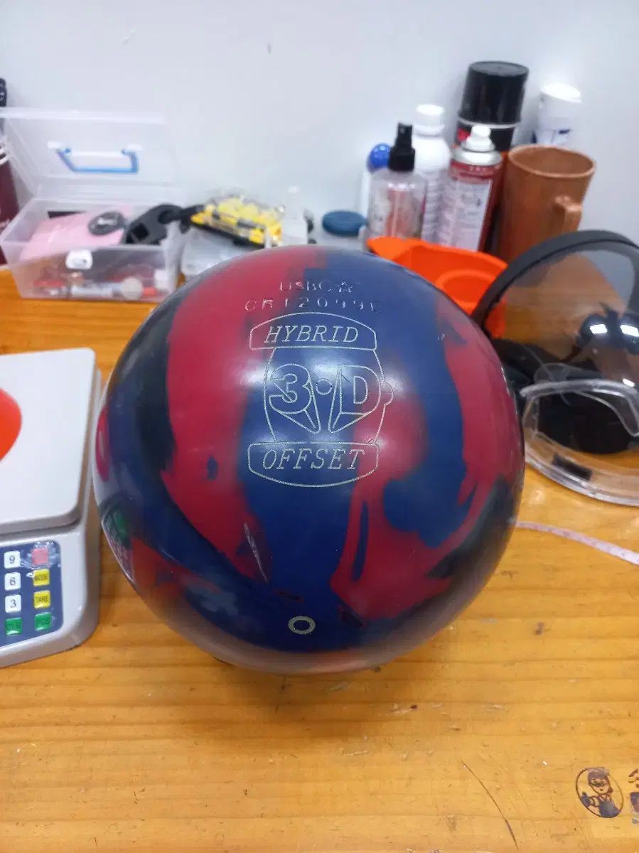 ボーリングボール 15p ２フィンガー ハイブリッド 3Dオフセット