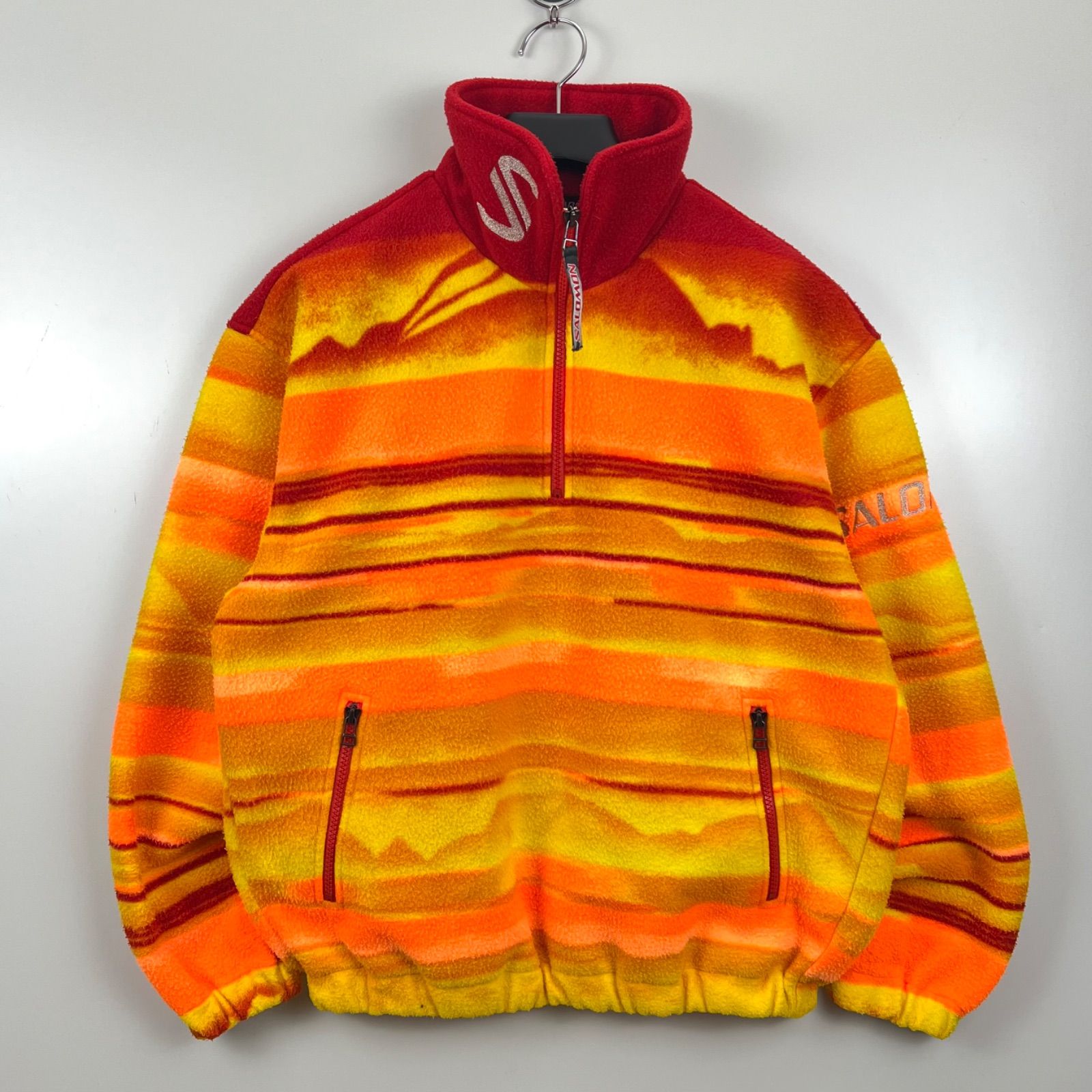 SALOMON 90s vintage sunset halfzip fleece M サロモン ヴィンテージ