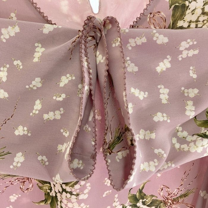 ☆KANEKO ISAO カネコイサオ 花柄ロングワンピース パープル