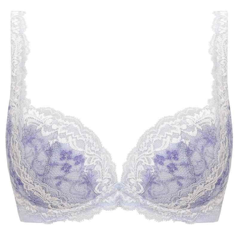 トリンプ 天使のブラ スリムライン542 ノンワイヤーブラジャー M007 ブルー E75サイズ