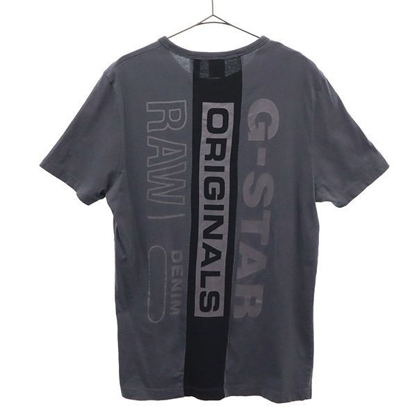 ジースターロウ プリント 半袖 Tシャツ M グレー G-STAR RAW