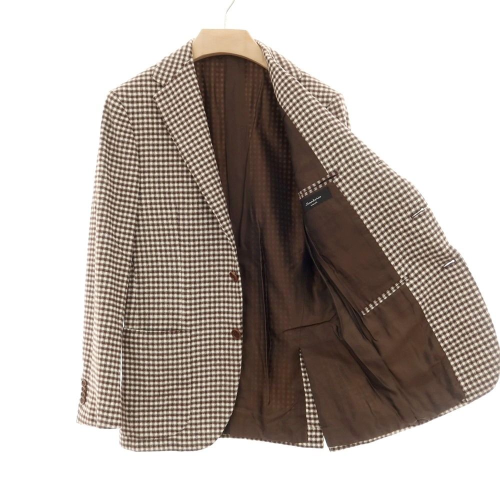Sartorio サルトリオ チェック テーラード ジャケット 44 ＝ L程