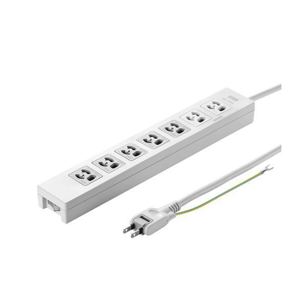 （まとめ） サンワサプライ 電源タップ TAP-F37-2KSR 