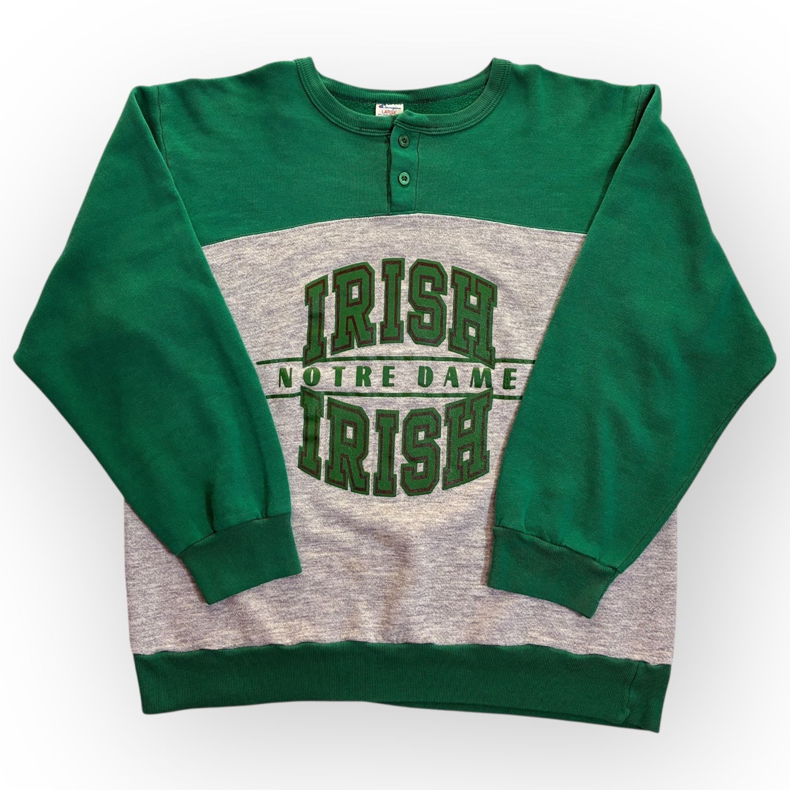 80s Championノートルダム リバースウィーブ トリコタグ Lサイズ