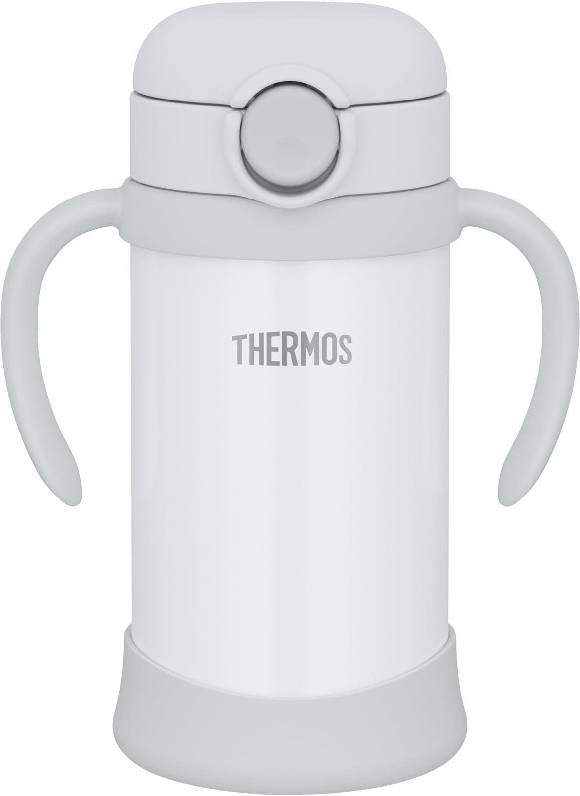 【HOT，大得価】 【在庫処分】保冷専用 グレー 350ml FJT-350 飲み口とパッキンが一体 まほうびんのベビーストローマグ GY サーモス ベビー用食器