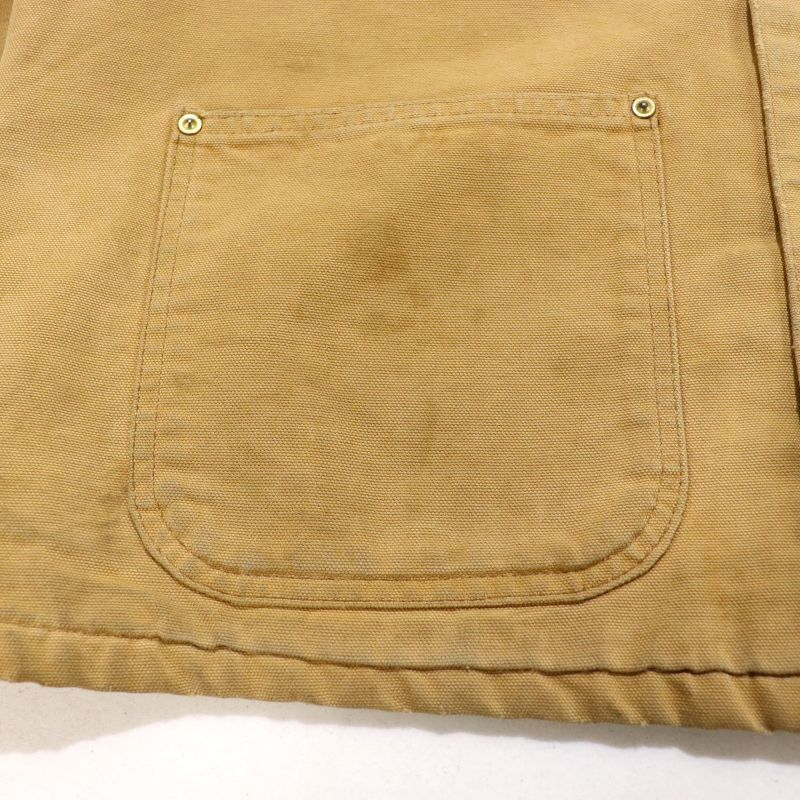 Carhartt ミシガンチョア Mダックジャケット カバーオール 裏地あり 00s Carhartt 裏地ブランケット ミシガンチョアコート ダック