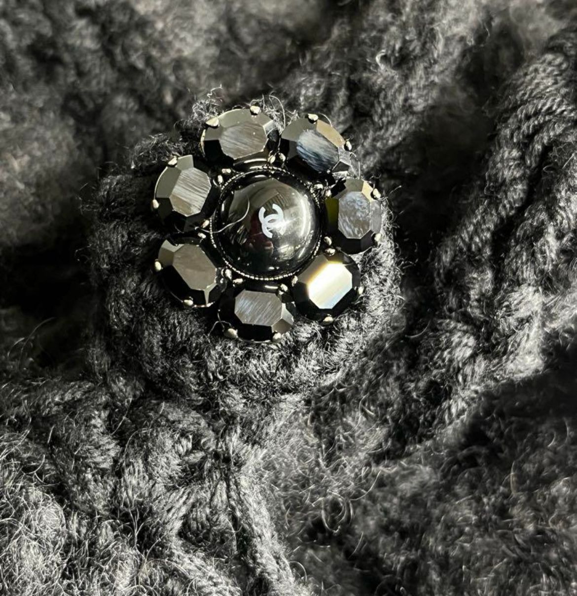 CHANEL シャネル フード付きレース編みロングベスト ジレ ココ