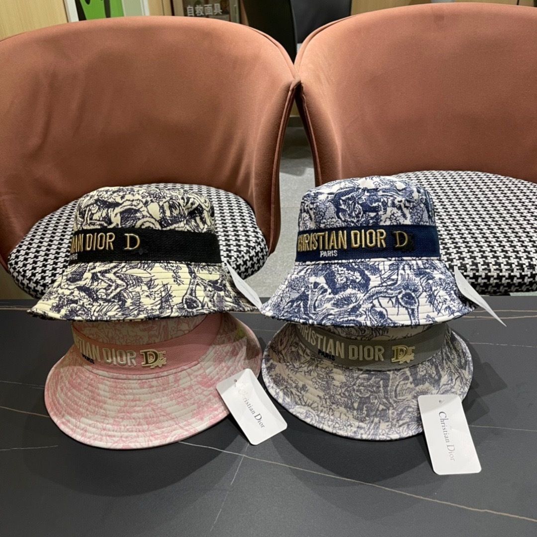 今日特価】Dior ディオール ロゴ満載フィッシャーハット-2