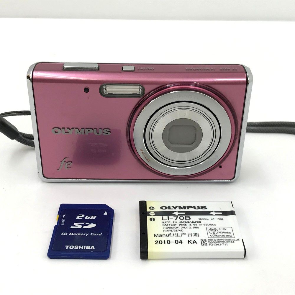 OLYMPUS オリンパス FE-4020 ピンク コンパクトデジタルカメラ ※基本