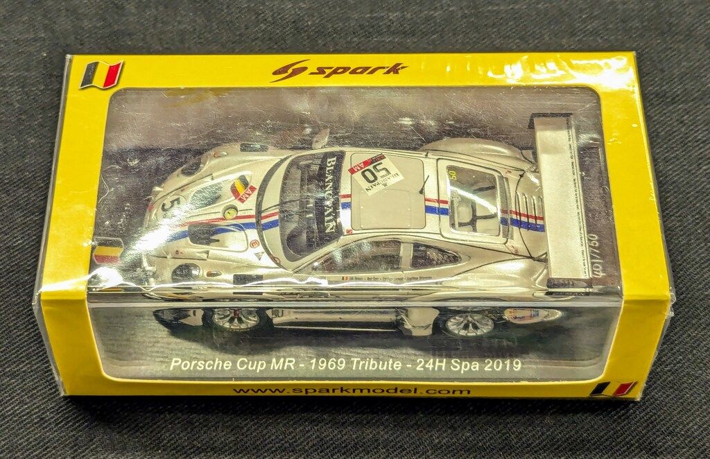 Spark model 1 43 Porsche Cup MR No.50 1969 Tribute 24H Spa 2019 L.Deman S.Lem
