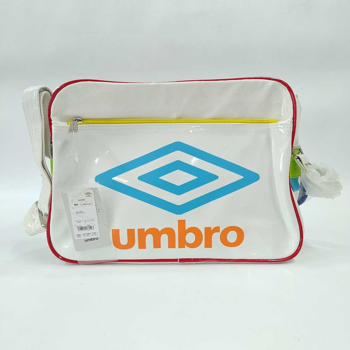 アンブロ エナメルショルダーバッグ Mホワイト  UJS1204 ユニセックス UMBRO サッカー フットサル