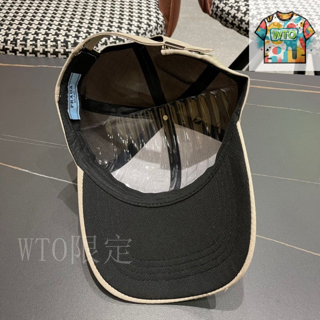 PRADA ベースボールキャップ ☆Prada プラダ☆Re-Nylon ベースボールキャップ ブラック