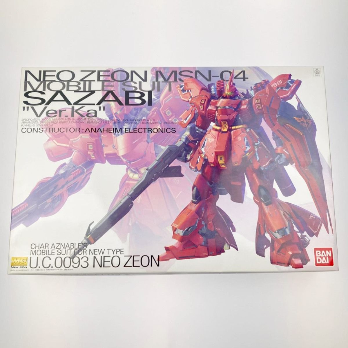 ▽▽ MG 1/100 MSN-04 サザビー Ver.Ka 未組立品 - メルカリ