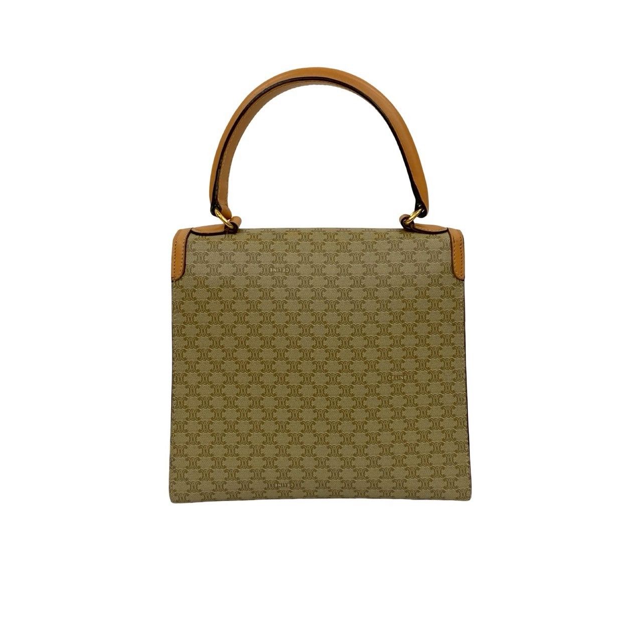 ほぼ未使用 CELINE セリーヌ マカダム ブラゾン 柄 リング 金具