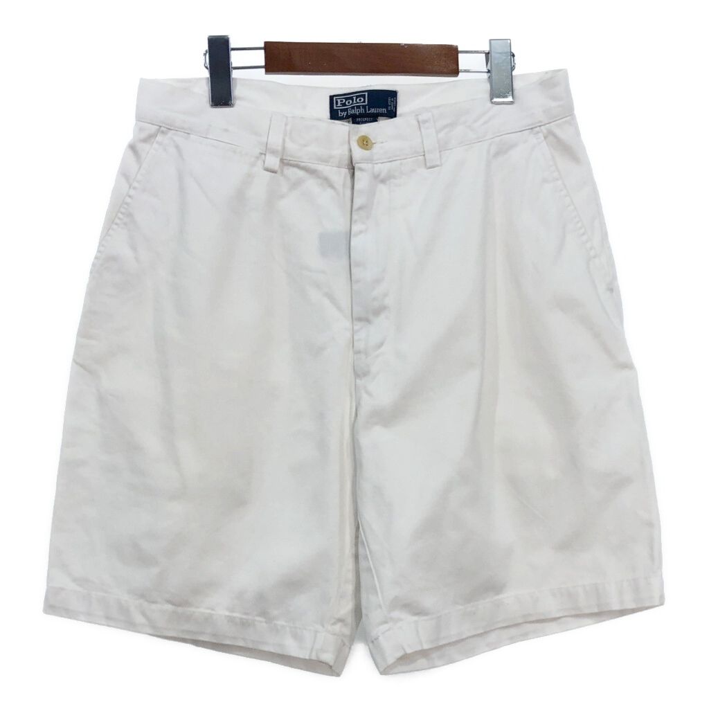 Polo by Ralph Lauren ポロ ラルフローレン PROSPECT PANT チノショートパンツ ポロチノ ホワイト(メンズ W32) 古着 T8837