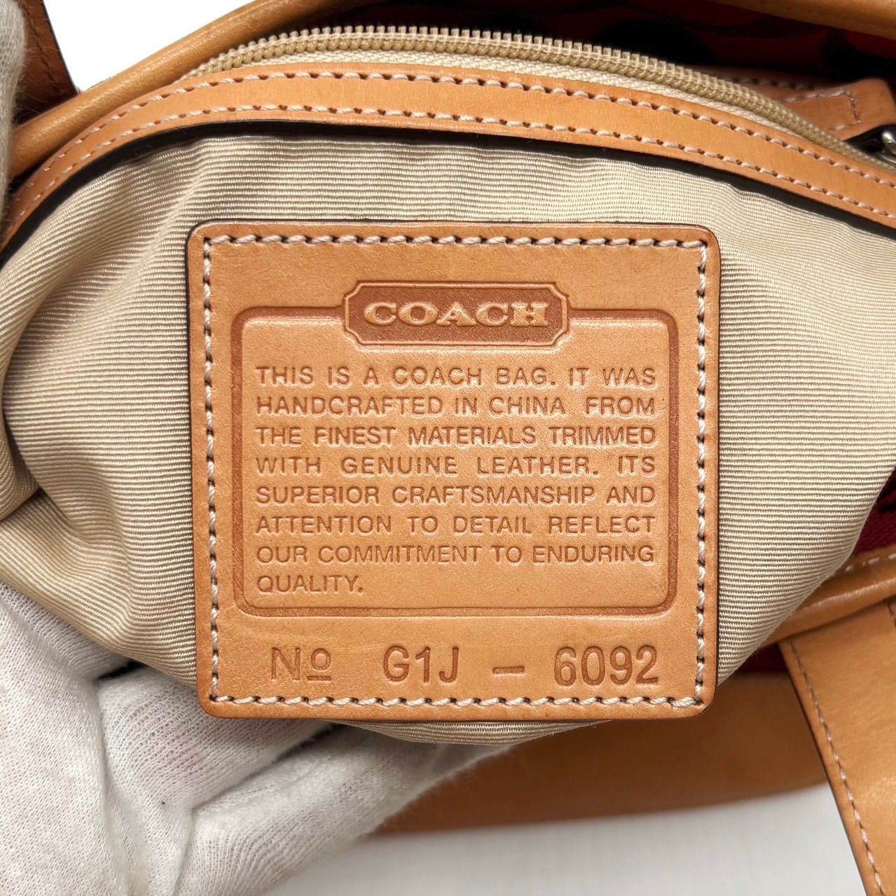良品】 COACH コーチ トートバッグ ハンドバッグ シグネチャー 総柄 