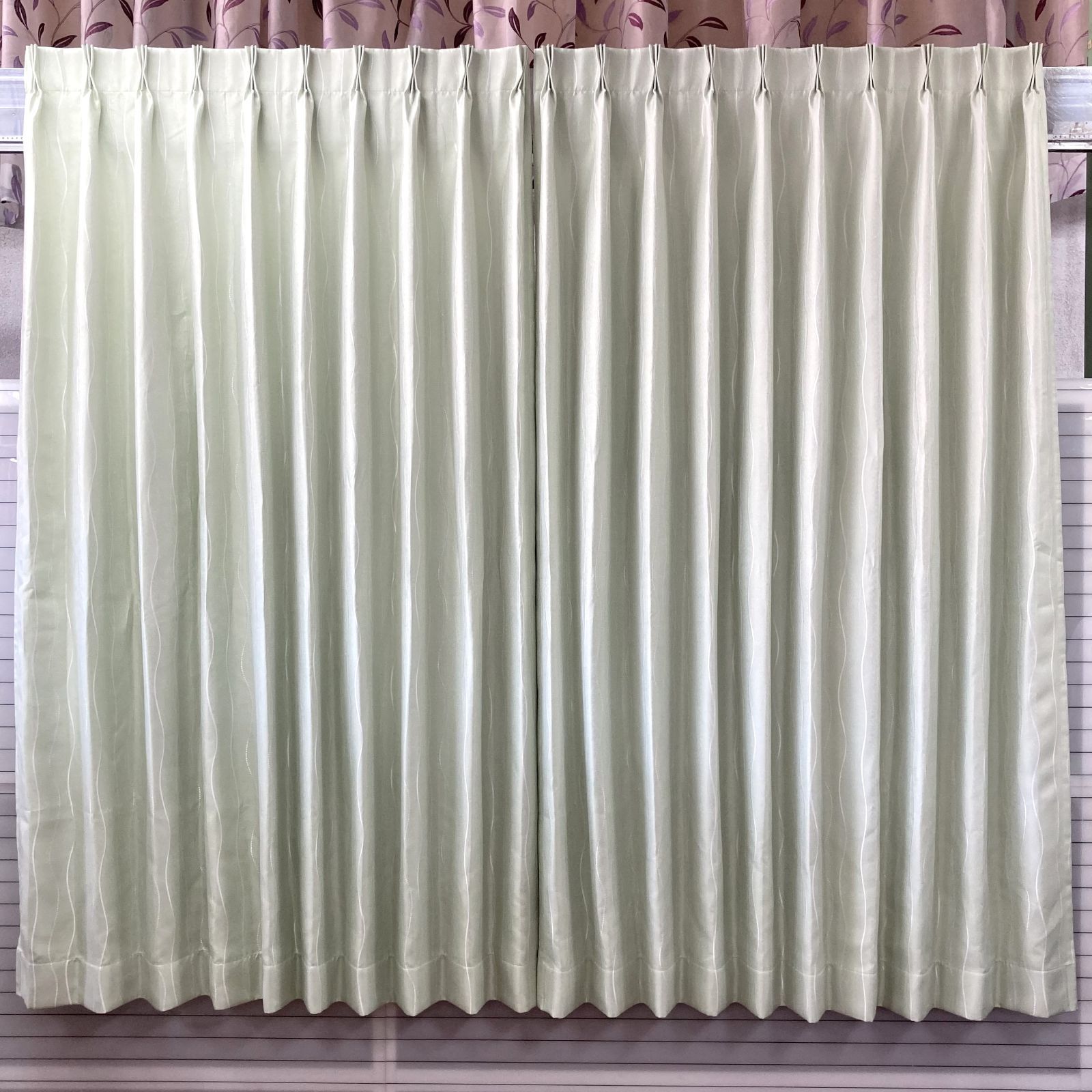 訳あり】 厚地カーテン 特別価格 2倍ヒダフルオーダー 縫製不良