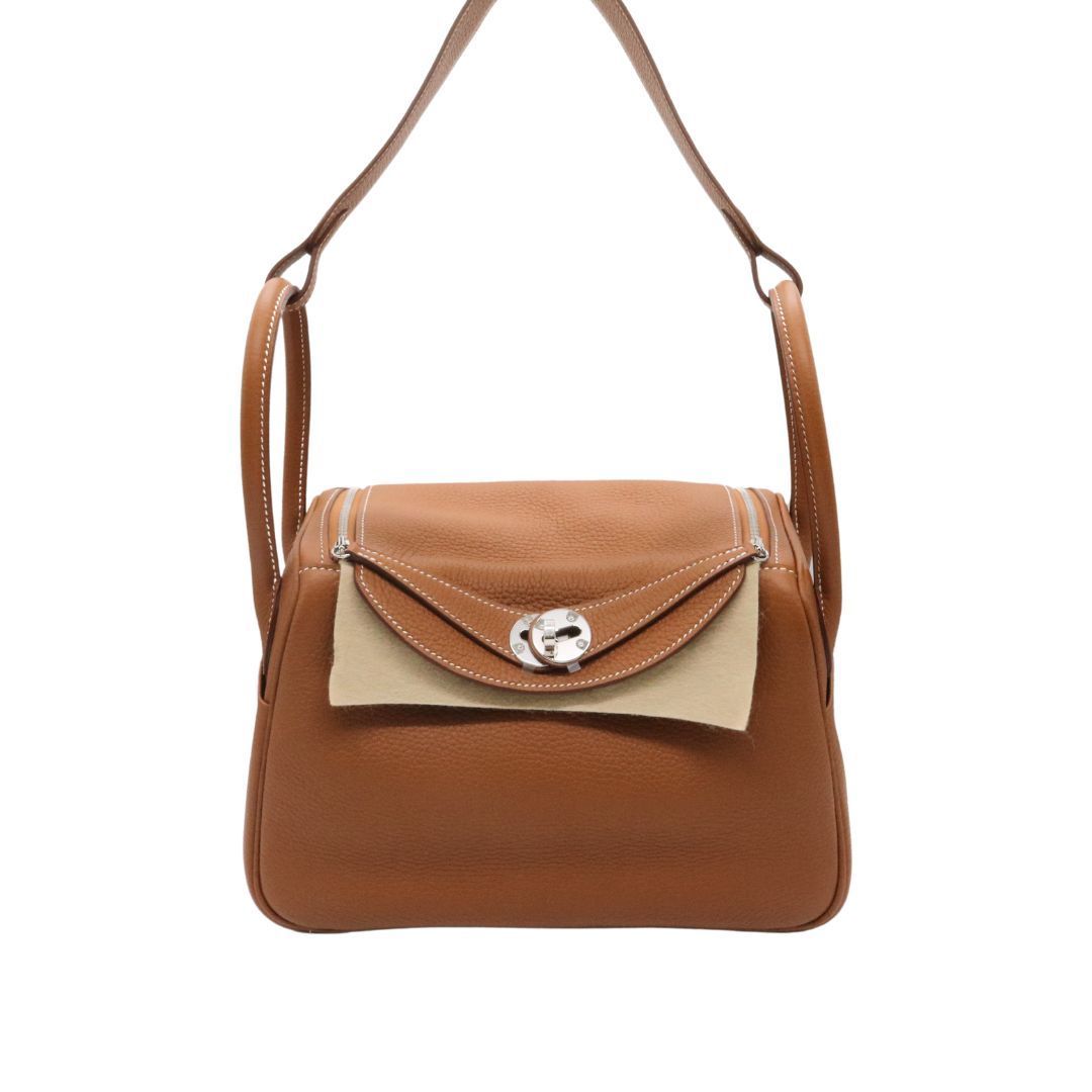 HERMES【エルメス】 リンディ 26 ゴールド/シルバー金具 W刻印 