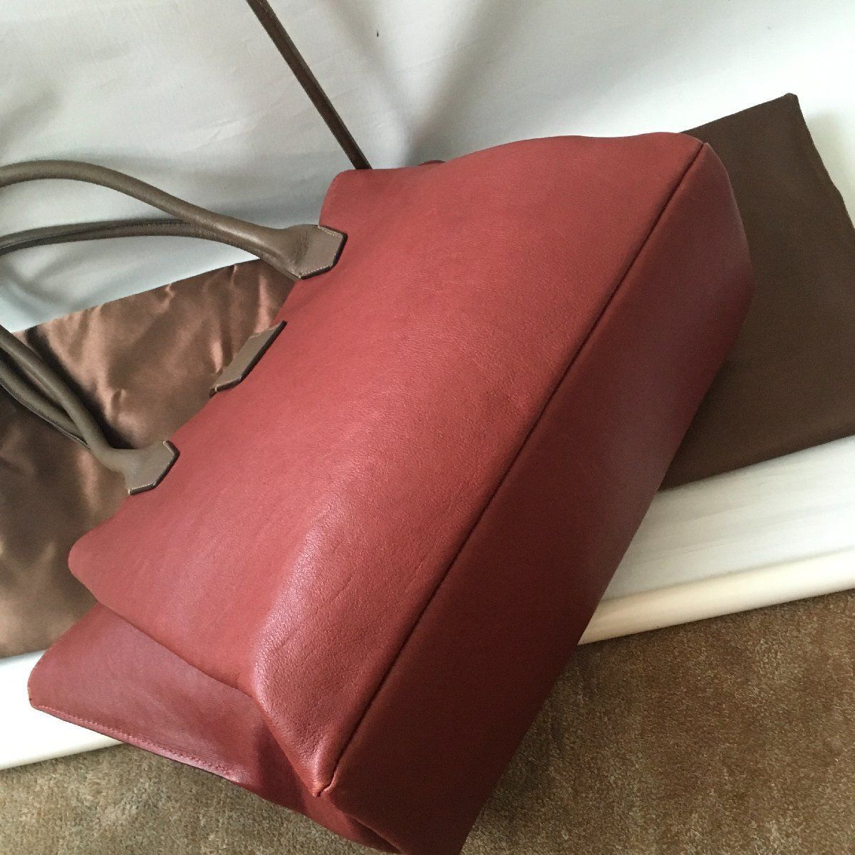 MAURO GOVERNA マウロ　ゴベルナ　レザー　ビジネストート 美品 MAURO GOVERNA マウロゴヴェルナ レザー トート バッグ