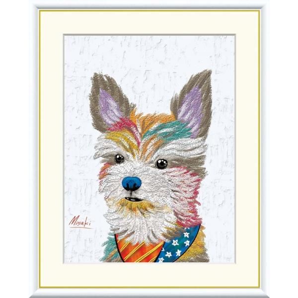 高精細デジタル額装版画 現代アート Misaki 楽しい仲間たち 山口 美咲