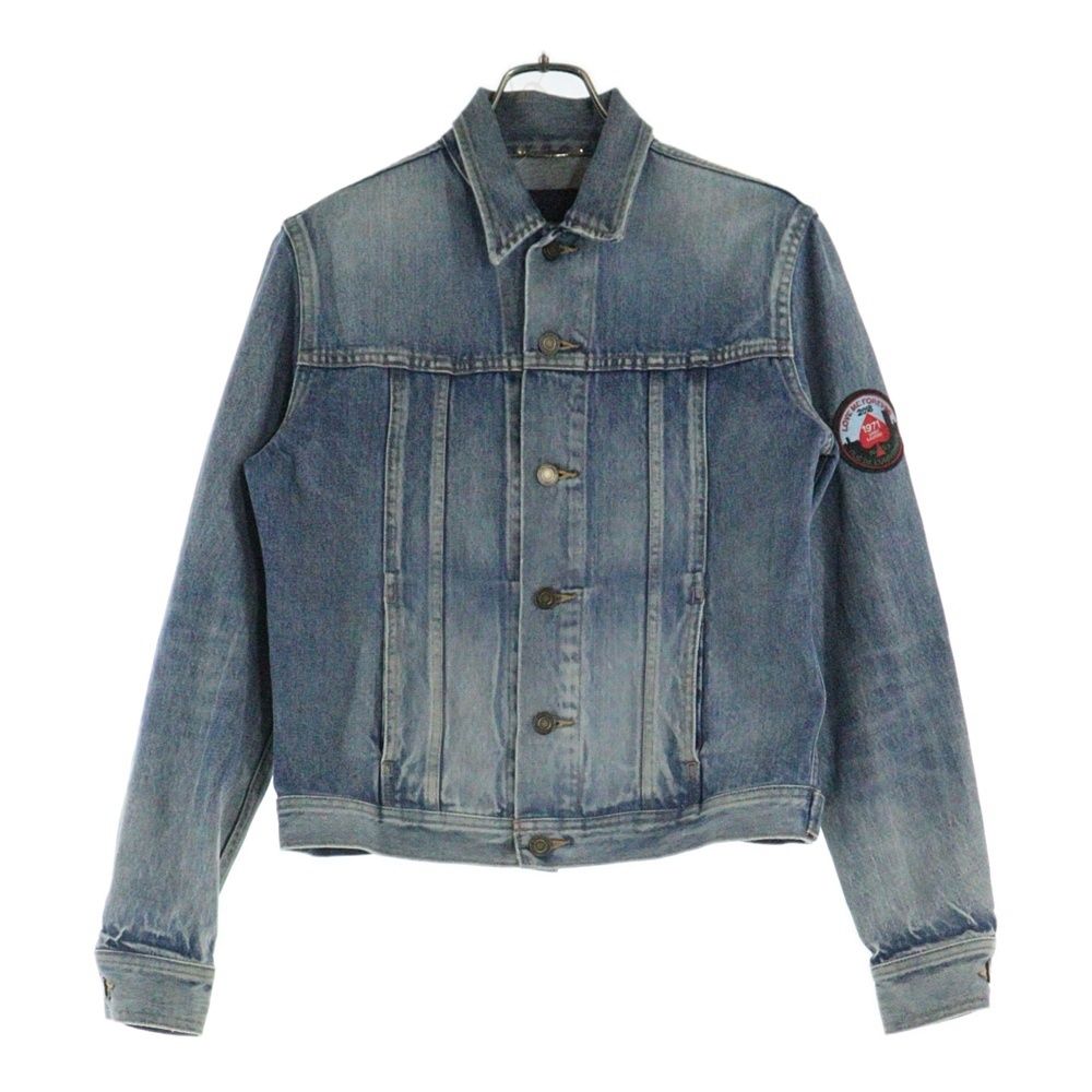SAINT LAURENT インディゴデニムジャケット SAINT LAURENT PARIS (サンローランパリ) PATCHED DENIM JACKET