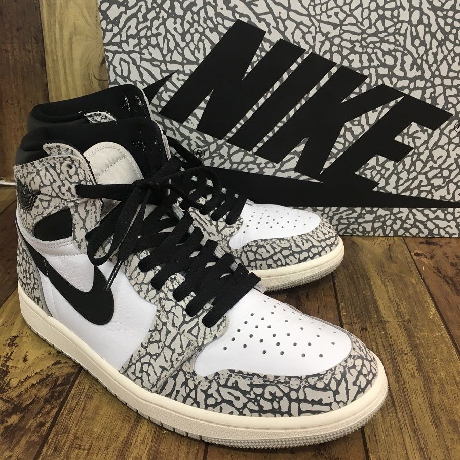 NIKE AIR JORDAN 1RETRO HIGH OG WHITE CEMENT ナイキ エア ジョーダン 1 レトロ ハイ オージー ホワイトセメント【7440-004】  - メルカリ