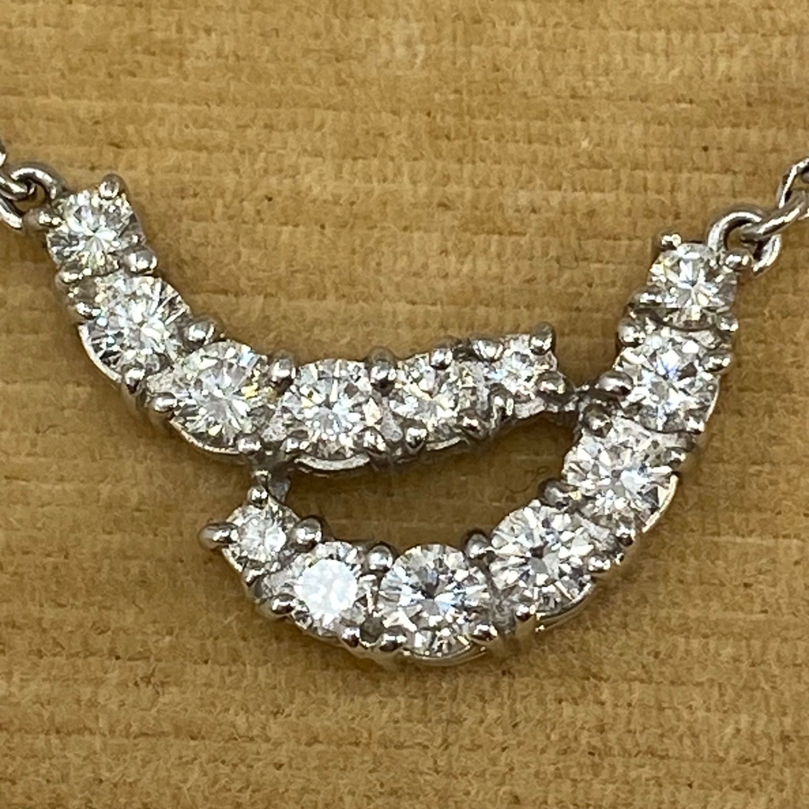 mikimoto ミキモト 御木本 used k18WG 18金 AU750 天然ダイヤモンド 