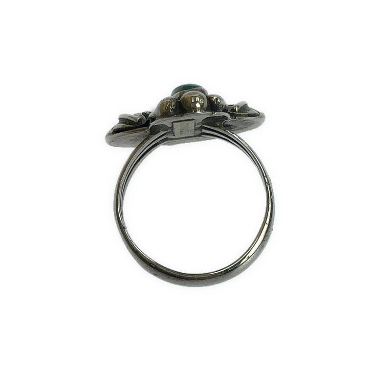 Indian Jewelry / インディアンジュエリー | turquoise stamped ring c.1980 / R.abeya リング | ターコイズ/シルバー | メンズ Indian Jewelry / インディアンジュエリー | turquoise stamped ring c