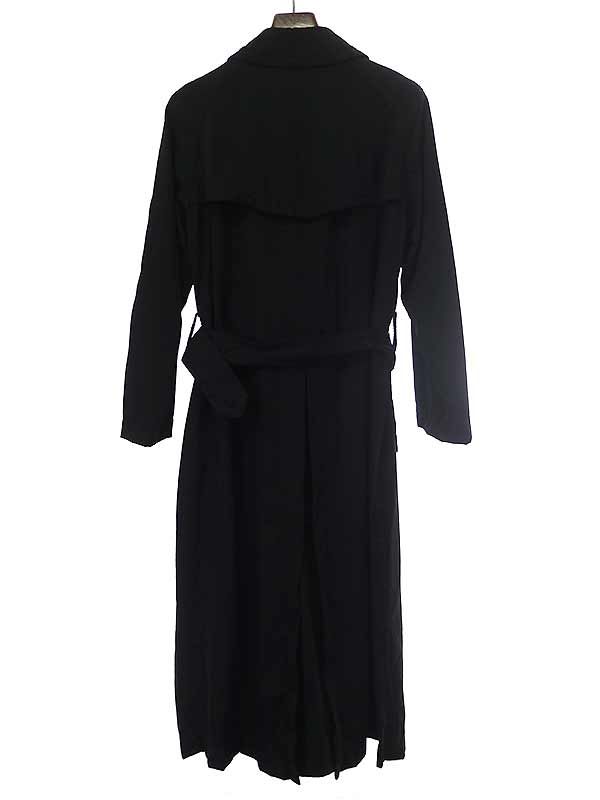 robe de chambre COMME des GARCONS ローブドシャンブル コムデギャルソン 2002SS ウールギャバジントレンチコート ブラック