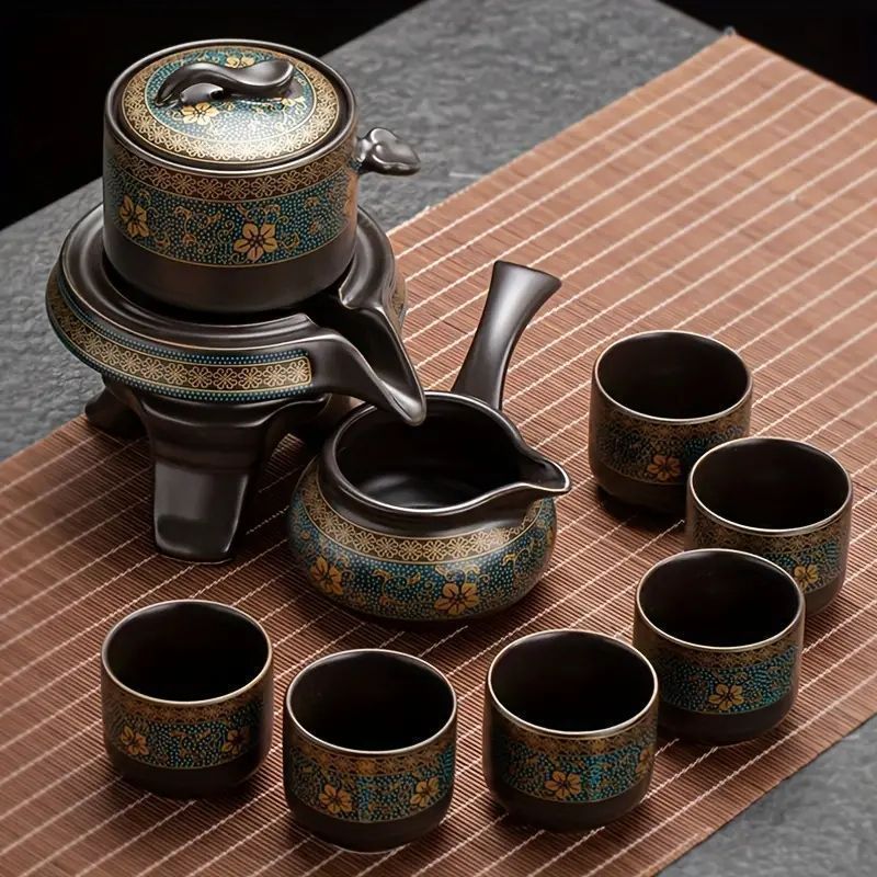 陶磁器の蓋碗の茶碗のカンフーの茶道具のスーツは簡単でレトロな