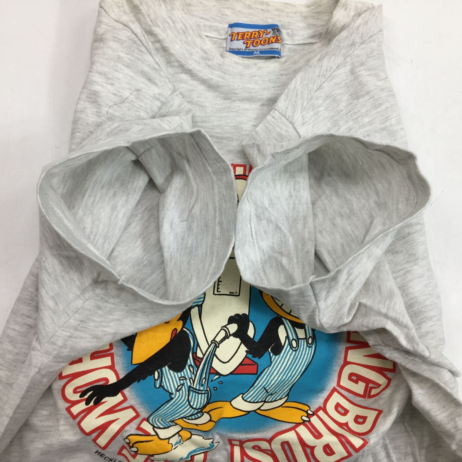 TERRY TOONS ヘッケルとジャッケル プリントTシャツ 半袖 M