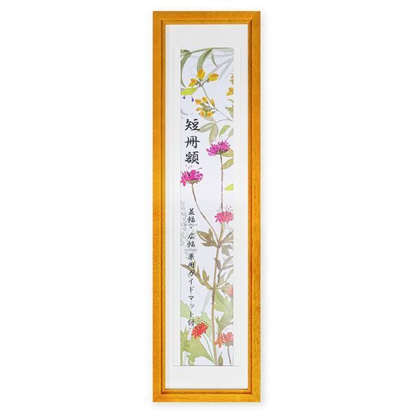 〔 短冊用額 〕 収納3種類が収納できる 短冊フレーム 短冊色紙用額 縦横兼用 フレーム 額縁 額