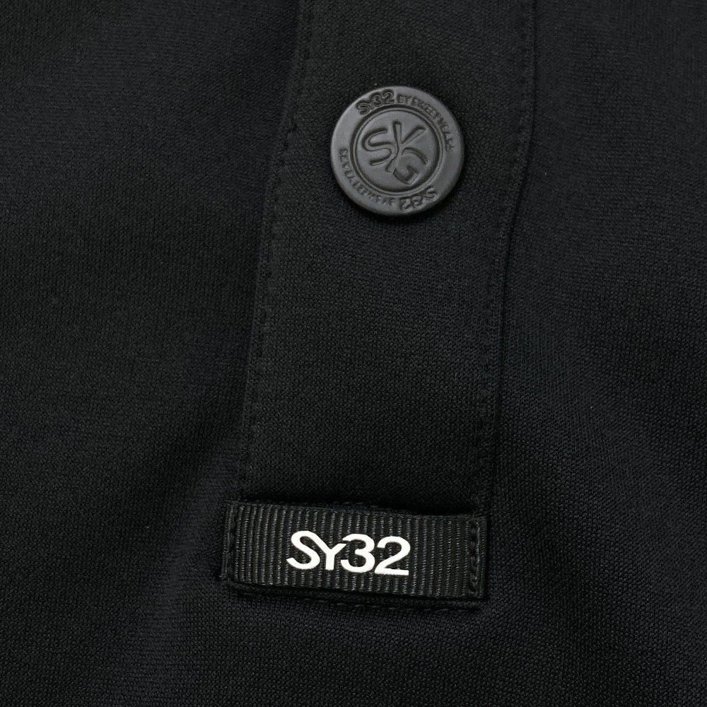 サイズ：L SY32 BY SWEET YEARS GOLF エスワイサーティトゥ SYG-23A08 フリーススウェット  ブラック系 [240101419604] ゴルフウェア メンズ ストスト サイズ：L SY32 BY SWEET YEARS GOLF エスワイサーティトゥ SYG
