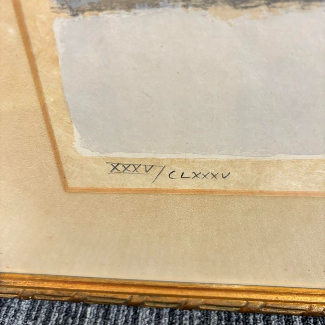 ベルナール カトラン リトグラフ 1972年 赤と青のアネモネ