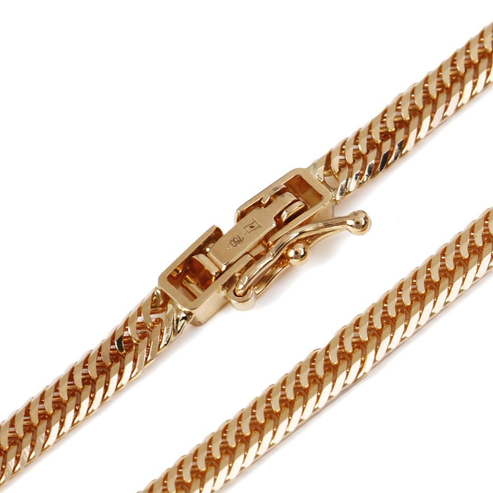 18金 喜平ネックレス 12面トリプル 13g 55cm メンズ レディース