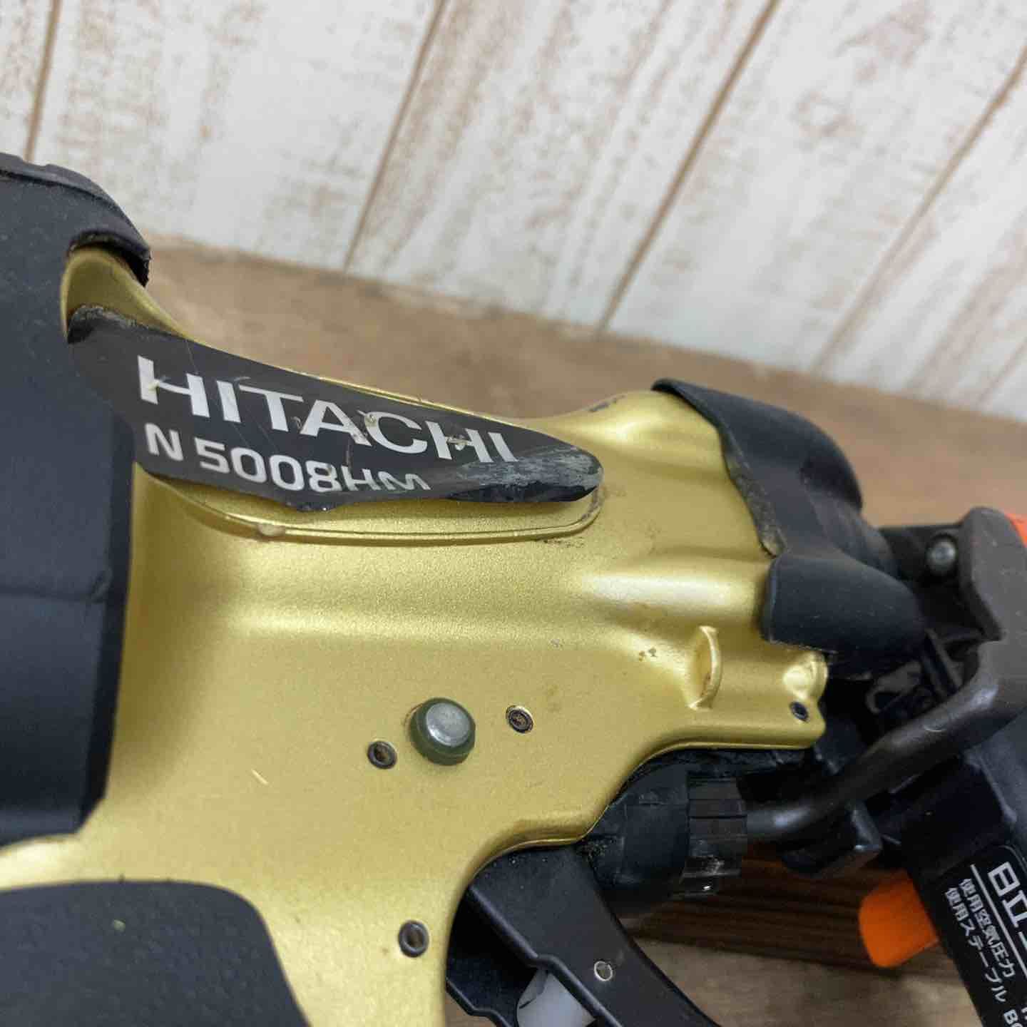 日立工機 8mm 高圧フロアタッカー N5008HM ケース付き 釘打ち機